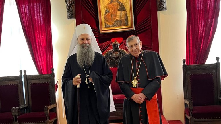 У Белграді відбулася зустріч кардинала Коха з Патріархом Сербської Православної Церкви Порфирієм - фото 1
