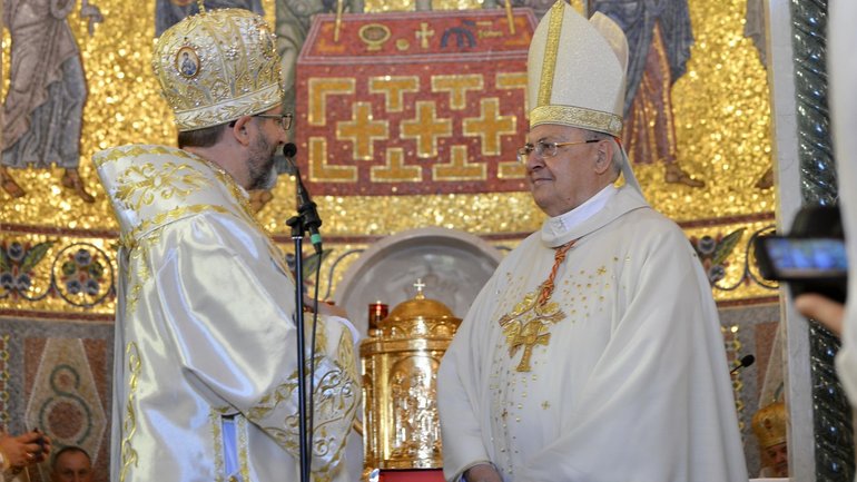 Патріарх Святослав висловив вдячність кардиналові Сандрі за внесок у розвиток УГКЦ - фото 1