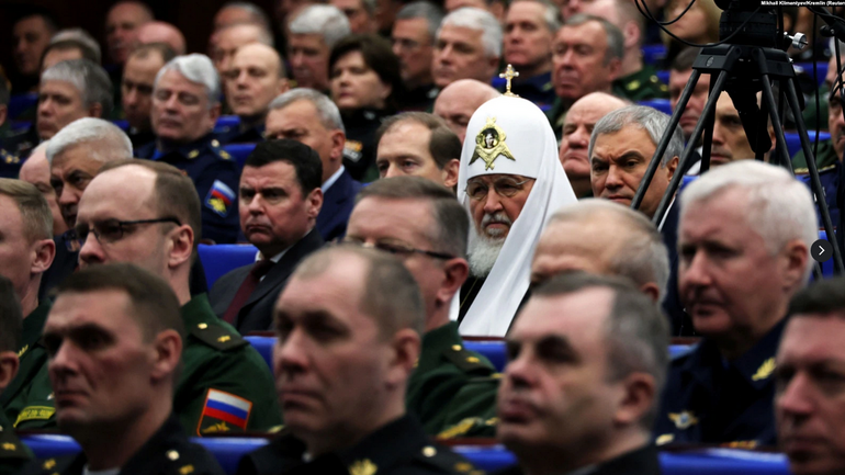 Московський патріарх Кирило бере участь у щорічному засіданні колегії Міністерства оборони Росії. Москва, 21 грудня 2022 року - фото 1