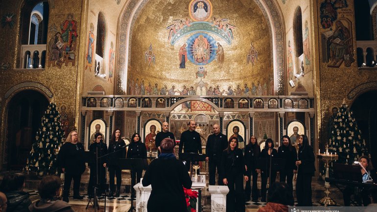 В соборі УГКЦ в Римі відбувся благодійний концерт відомого італійського хору для підтримки дітей війни - фото 1