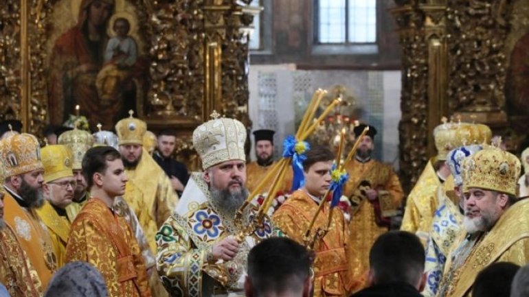 У Софії Київській відслужили Літургію з нагоди четвертої річниці інтронізації Епіфанія - фото 1