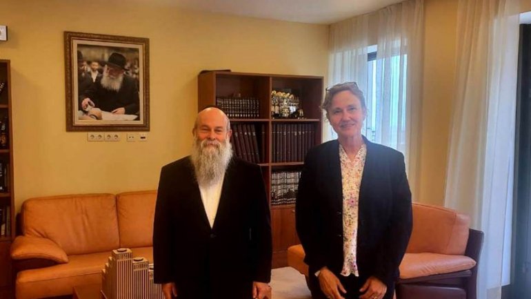 Посол ФРН зустрілася з рабином Дніпра - фото 1