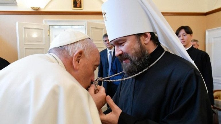 Pope Francis receives Metropolitan Hilarion in the Nunciature in Budapest - фото 1