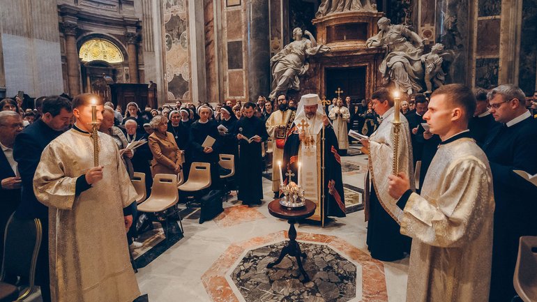 Глава УГКЦ очолив у Ватикані Вечірню з литією з нагоди 400-річчя мучеництва святого Йосафата - фото 1