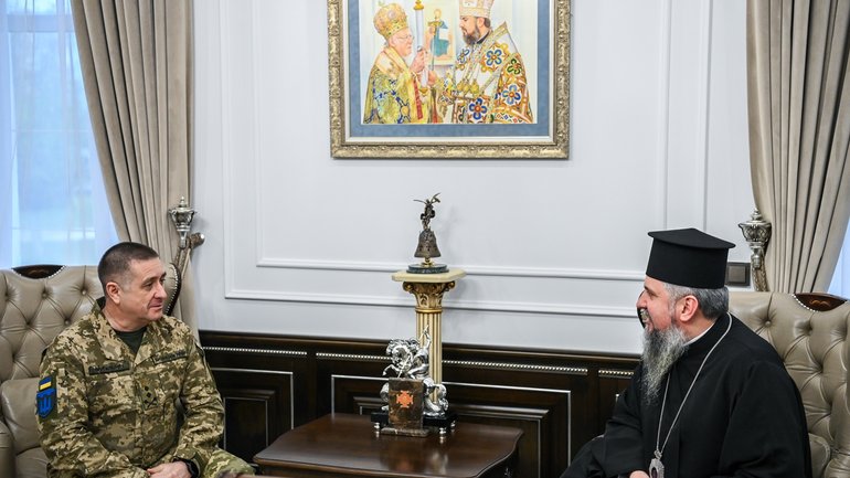Metropolitan Epifaniy met with the commander of the Territorial Defense Force - фото 1