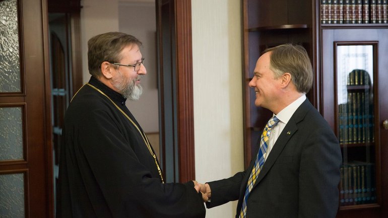 Глава УГКЦ зустрівся з послом Великобританії в Україні - фото 1