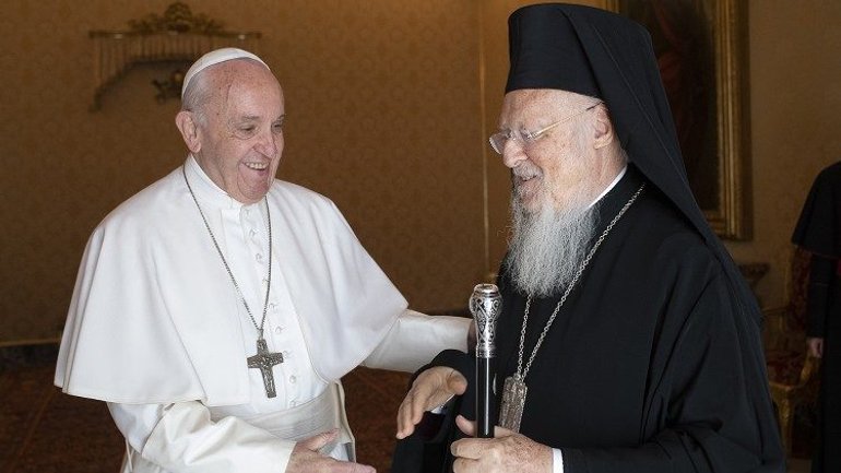 Папа - Патриарху Варфоломею: Будем молиться о прекращении войны - фото 1