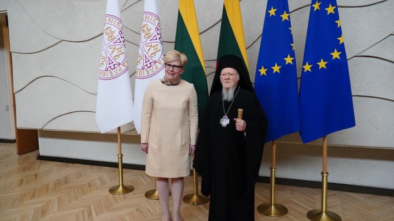 Патріарх Варфоломій та прем’єр-міністр Литви підписали Угоду про співпрацю - фото 1