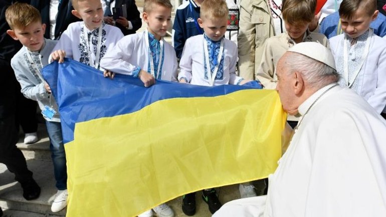 Діти зі Львова та Ужгорода зустрілися з Папою Франциском - фото 1