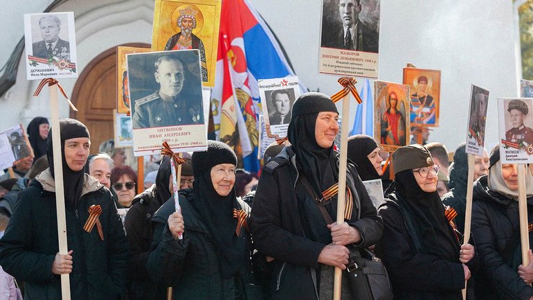 The procession of the "Immortal Regiment" through the courtyard of the St. Elizabeth Monastery. May 9, 2023. Photo: Maksym Chornoholov - фото 1