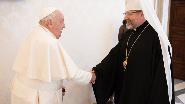 The Head of UGCC meets with Pope Francis at the Vatican - фото 1