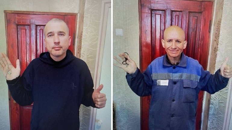 Priests Fr. Ivan Levytsky and Fr. Bohdan Geleta, right, in Russian detention. - фото 1