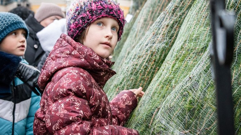 Тисячу живих ялинок та подарунки передали дітям загиблих Захисників і Захисниць у лаврі - фото 1