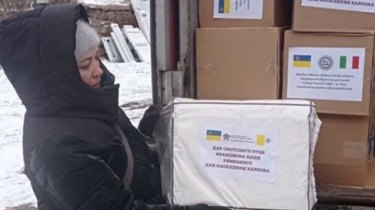 До Харкова прибув черговий гуманітарний вантаж від Папи Франциска - фото 1