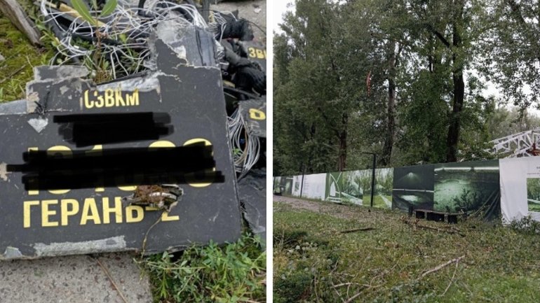 Russian drones damage Alley of the Righteous in Babyn Yar - фото 1