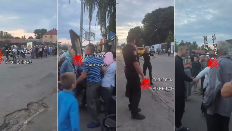 Через хресну ходу УПЦ МП у селищі на Рівненщині сталася сутичка - фото 1