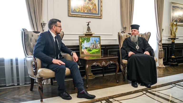 Предстоятель ПЦУ зустрівся з очільником Українського інституту національної пам’яті - фото 1