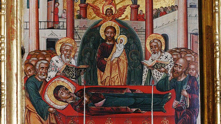 Успіння Богородиці. Львівська школа. I пол. XVII ст. ц. Святої Параскеви, м. Львів (фрагмент) - фото 1