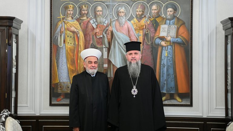 Предстоятель ПЦУ зустрівся з Верховним муфтієм ДУМУ - фото 1