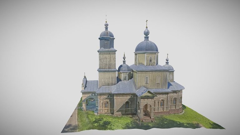 Модель церкви Козьми і Демʼяна у селі Біля Криниця Чернівецької області. - фото 1