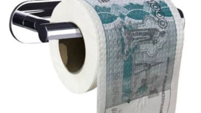 На РФ туалетний папір із зображенням тисячі рублів визнали таким, що ображає почуття віруючих - фото 1