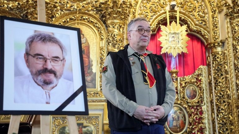 У Михайлівському Золотоверхому монастирі попрощалися з головою світового «Пласту» Мироном Спольським - фото 1