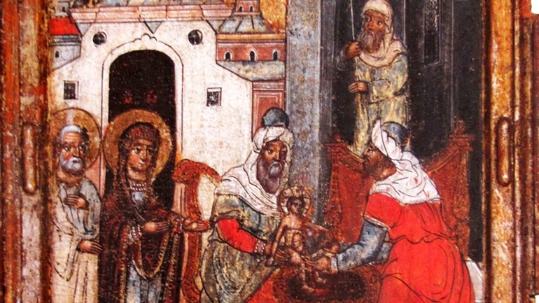 Обрізання Господнє. Судово-вишенська школа. Серед. XVII ст. із с. Добра.  - фото 1