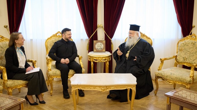 Volodymyr Zelensky meets with Primate of Orthodox Church of Cyprus - фото 1