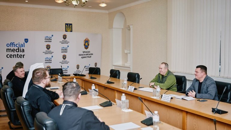 Патріарх УГКЦ у Черкасах зустрівся з очільниками області та міста - фото 1