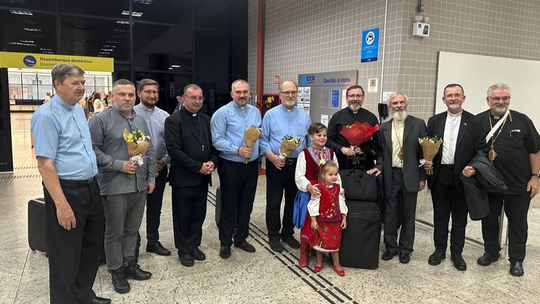 Глава УГКЦ з єпископами Постійного Синоду розпочав душпастирський візит до Бразилії - фото 1