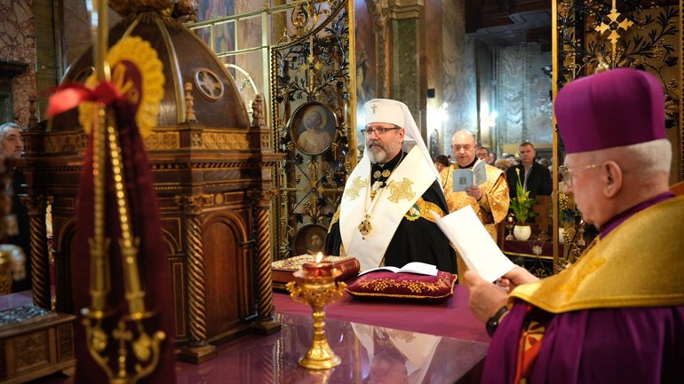 Глава УГКЦ у Римі очолив молебень за мир в Україні - фото 1