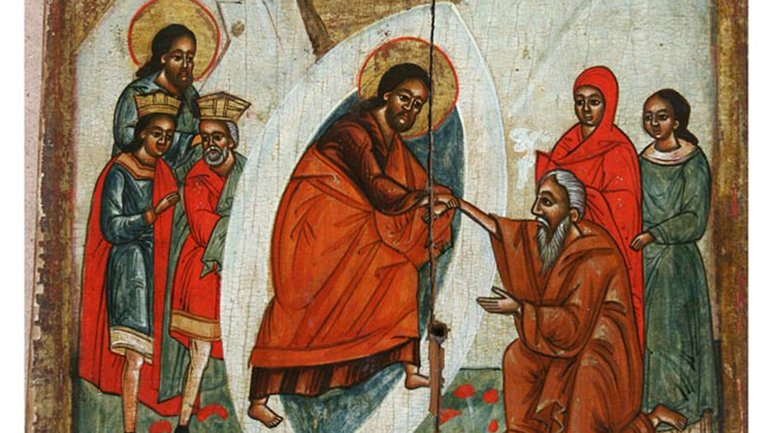 ікона празникового ряду другої половини ХVІ ст. з церкви Собору Пресвятої Богородиці у Либохорі Турківського району Львівської обл. - фото 1