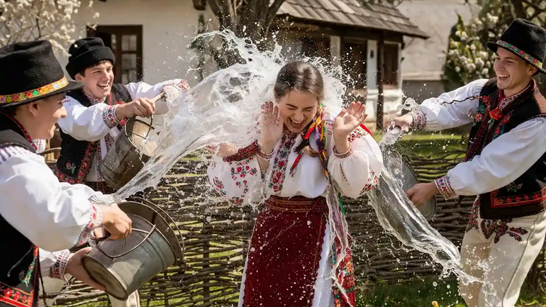 Обливаний понеділок — традиція, поширена у різних слов'янських народів - фото 1