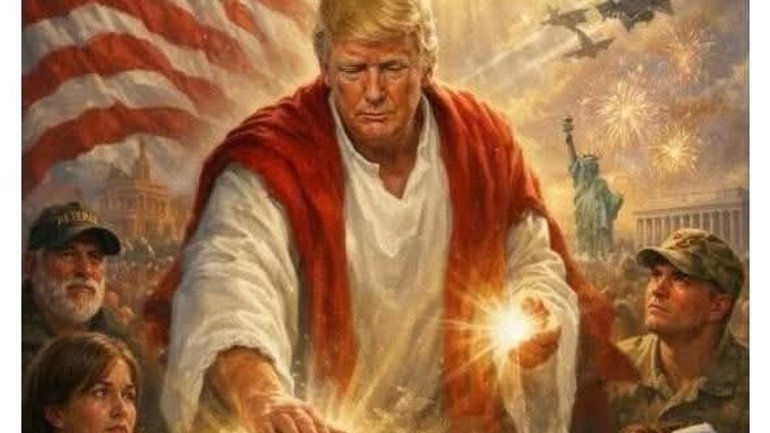 Трамп видалив пост із образом себе у ролі "Христа-цілителя" - фото 1