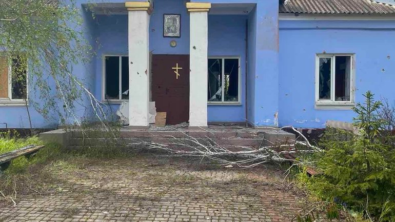 У Золотій Балці на Херсонщині через російські обстріли пошкоджений храм ПЦУ - фото 1