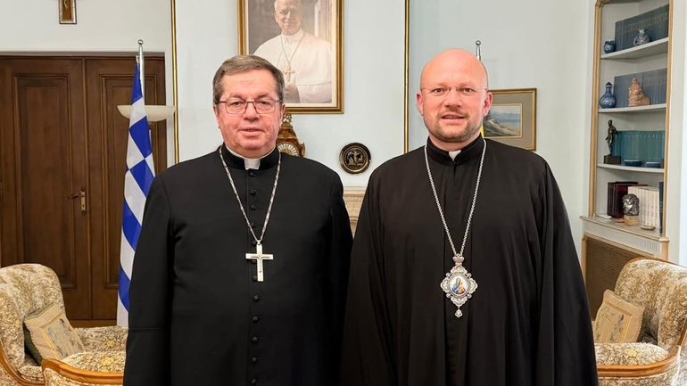 Голова Пасторально-міграційного відділу УГКЦ зустрівся з Апостольським нунцієм у Греції - фото 1