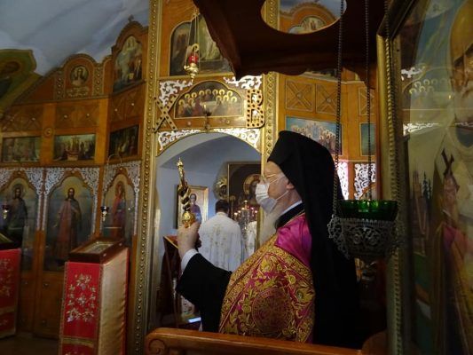 Патриарх Варфоломей посетил  Русский Пантелеимонов монастырь на Афоне - фото 56700