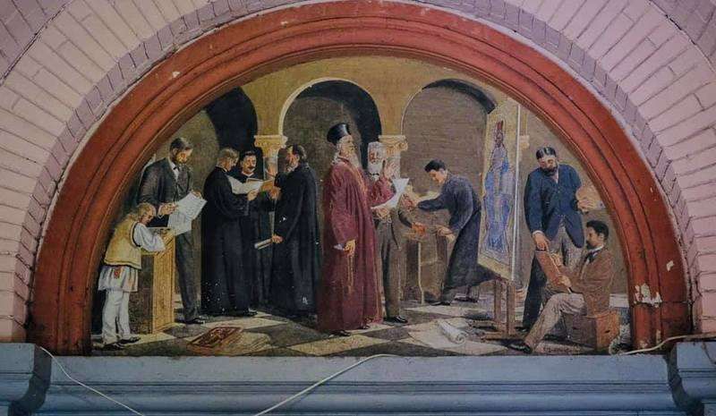 У Чернівцях відкрили старовинну фреску, яку знайшли на території Резиденції митрополитів - фото 57700