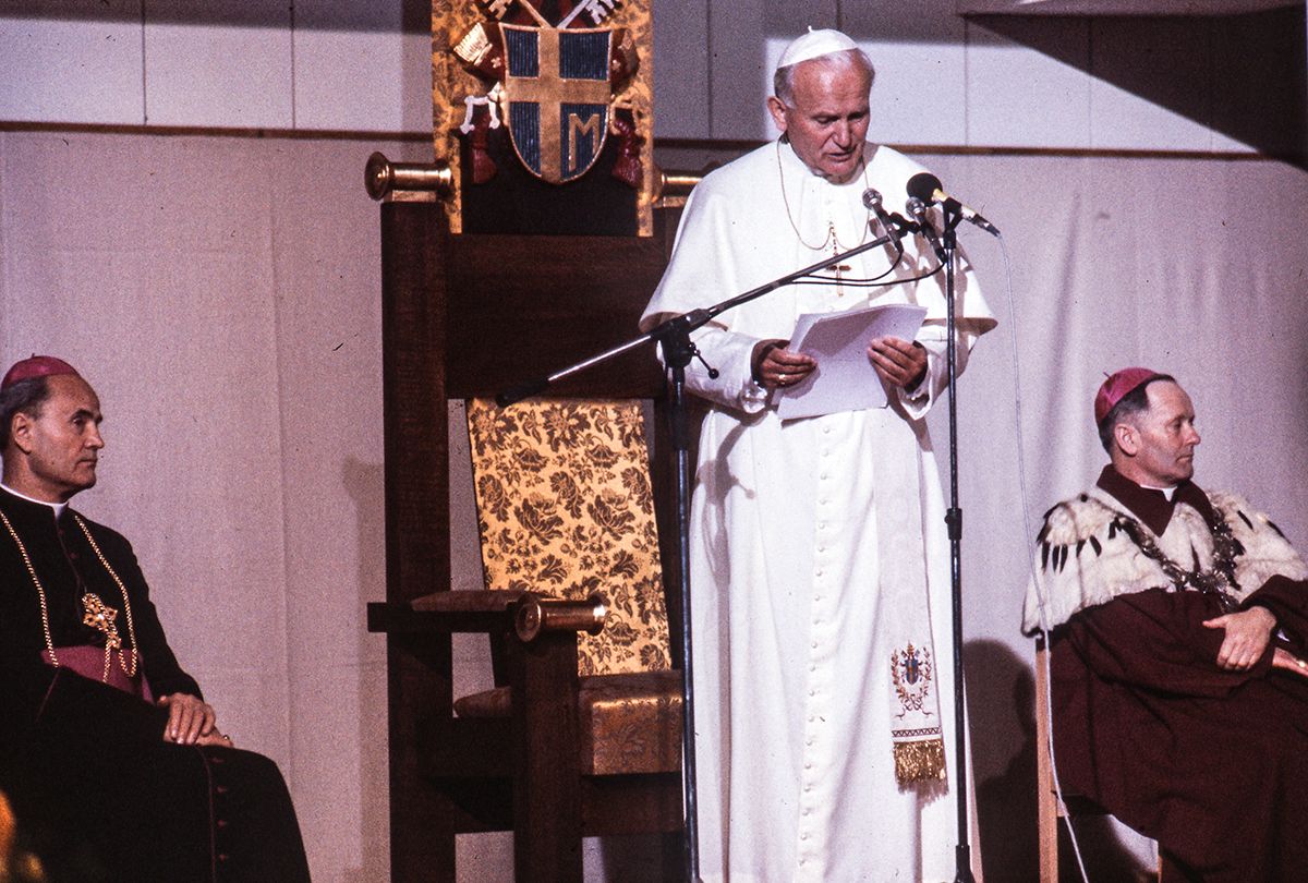 Йоан Павло ІІ під час відвідин Люблінського католицького університету - фото 57917