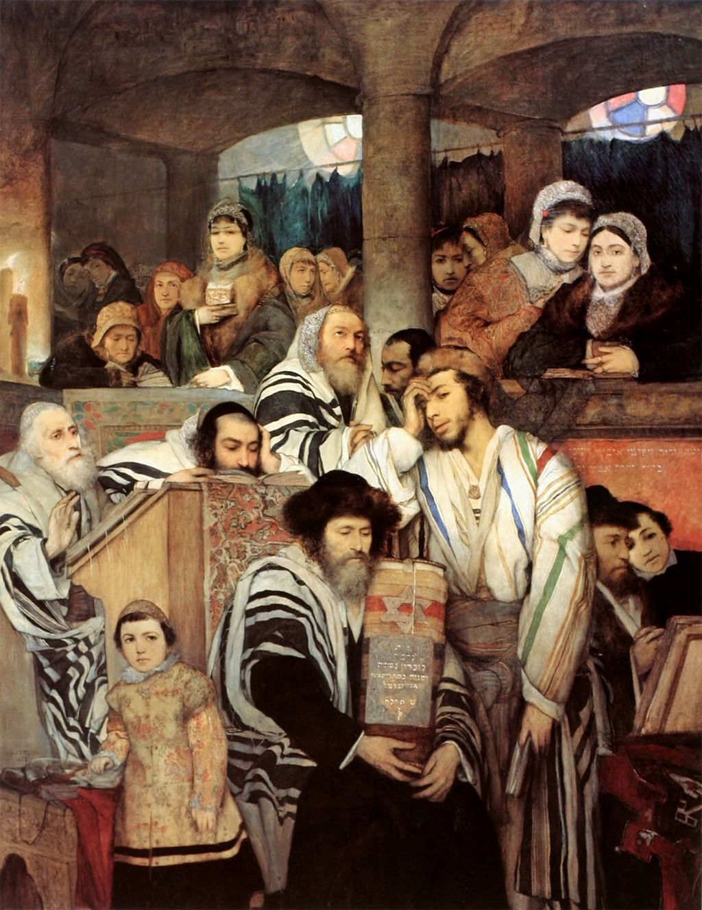 «Євреї моляться в синагозі на Йом-Кіпур» - фото 58679