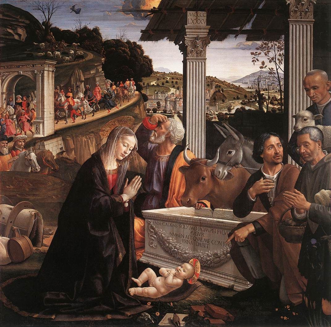 Поклін пастирів/Різдво Христове Доменіко Жірландайо з Флоренції, 1483-1485 - фото 61741