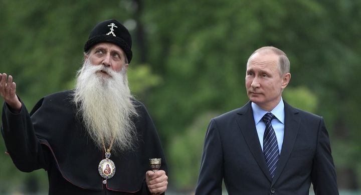 Путин с главой старообрядцев - фото 63350