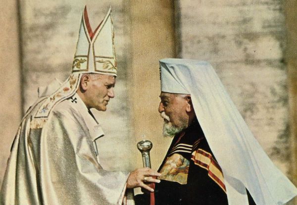 Партіарх Йосиф Сліпий і Папа Римський Іван Павло ІІ - фото 67162