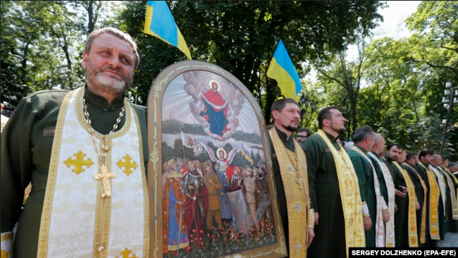 Військові капелани під час відзначення 1030-річчя хрещення України-Русі. Липень 2018 року - фото 67806