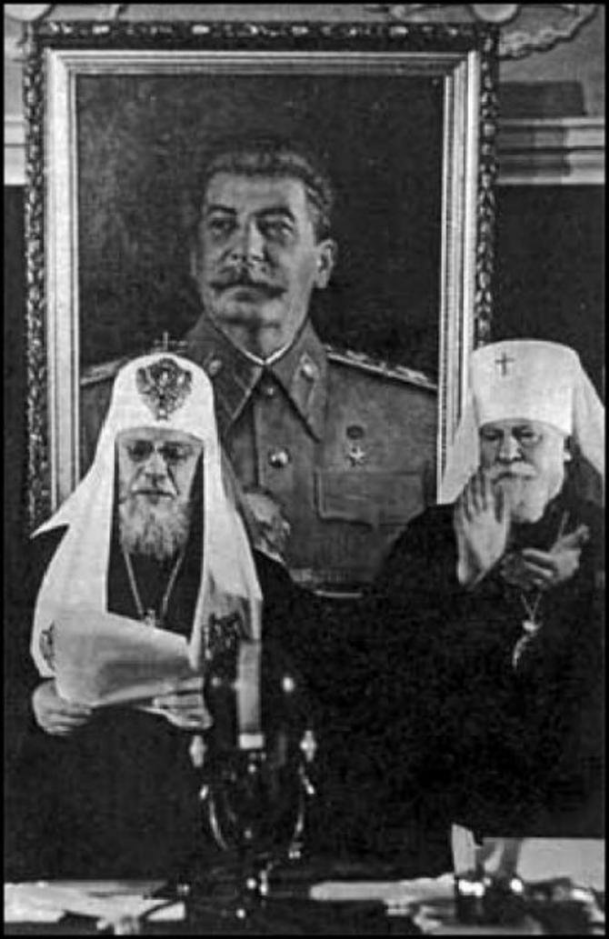 Патріарх Алексій Симанський (ліворуч) та митрополит Миколай Ярушевич (праворуч) - фото 68214