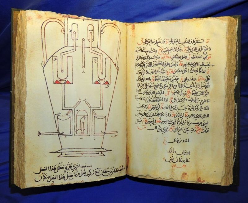 У бібліотеці було багато новаторських текстів, як-от ця книга 'геніальних винаходів' 850 року - фото 68294