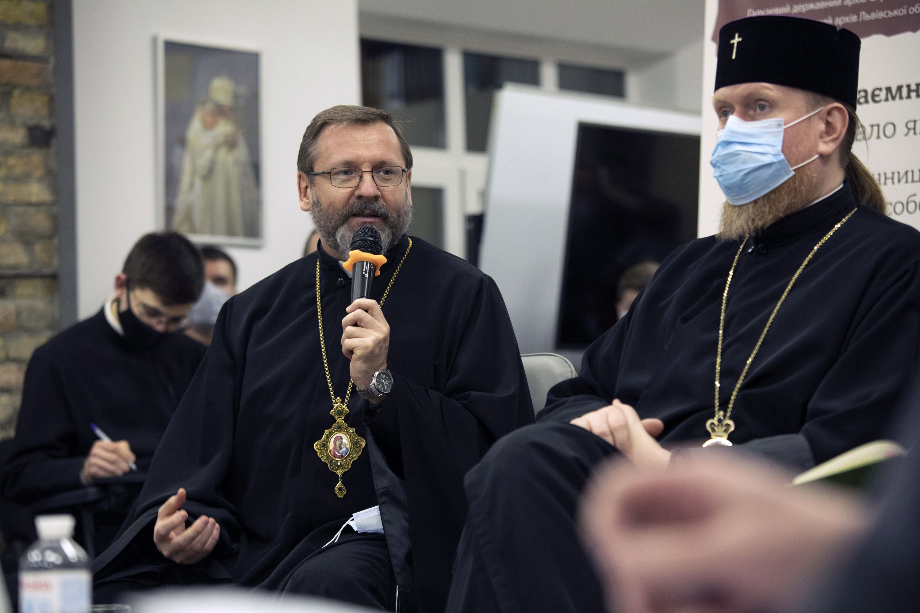 Патріарх Святослав і архиєпископ ПЦУ Євстратій (Зоря) - фото 68491
