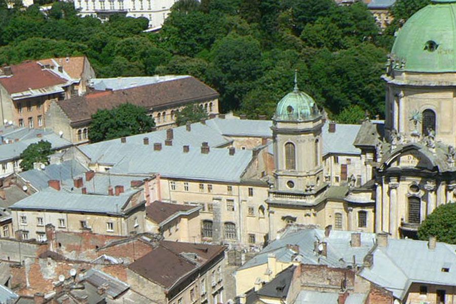 Загальний вигляд домініканського монастиря з львівської ратуші - фото 69690