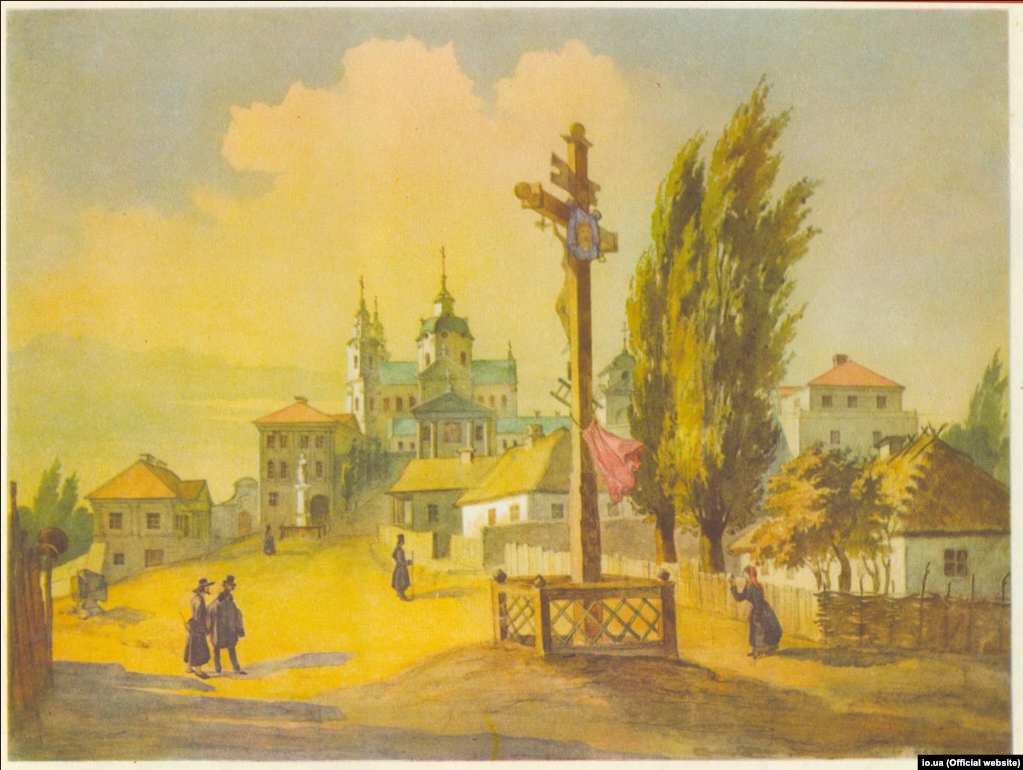 Тарас Шевченко «Почаївська лавра зі сходу» (акварель), 1846 рік - фото 70406