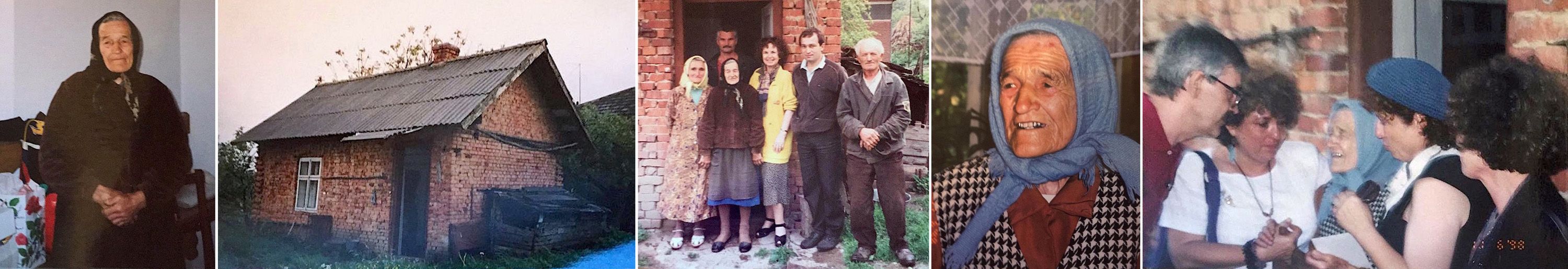 Paranka Burachok at her house in 1994 with Cipora and the family of one of Paranka’s sons, and in 1998 with Cipora and her sisters - фото 72381